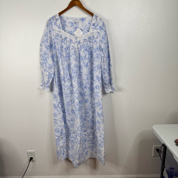 Eileen West NWT Women's Cotton Floral Cottagecore Ballet Nightgown Size Medium - Picture 2 of 7